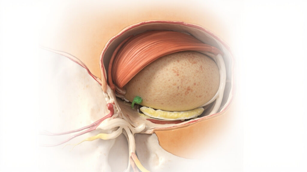 La veine ophtalmique inférieure : anatomie, trajet et importance clinique : vue générale