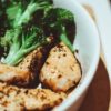 Close-up of a healthy homemade chicken and broccoli dish, perfect for a nutritious meal.