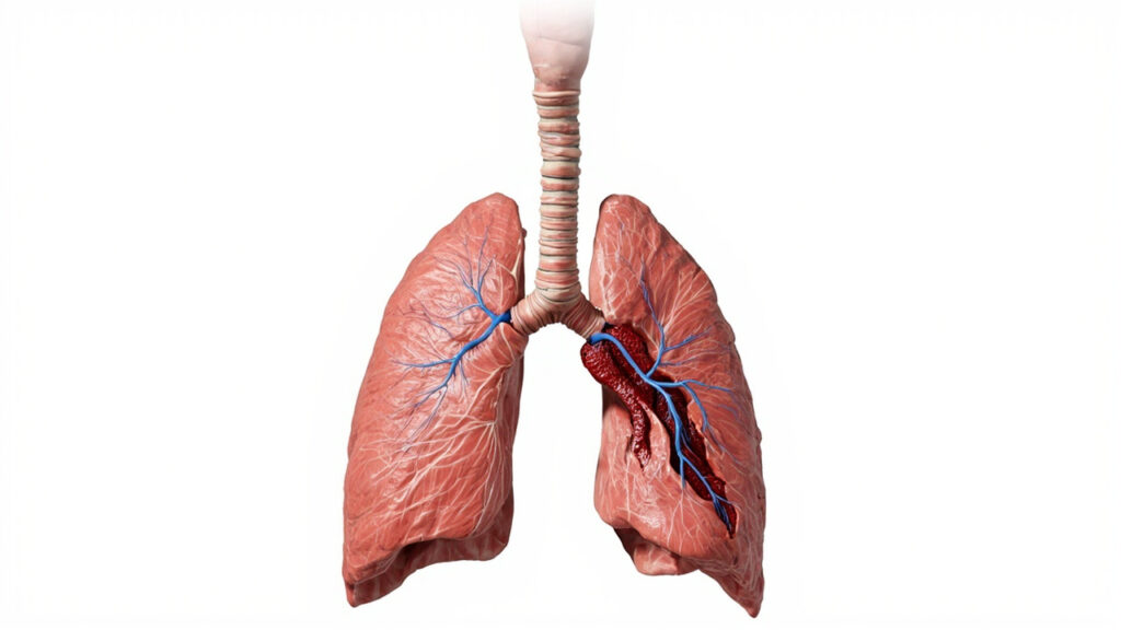 Hémoptysie : causes, symptômes, diagnostic et traitements : zone du corps concernée