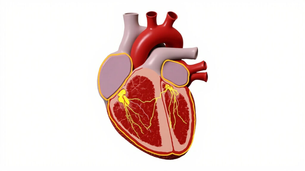 Torsades de pointes : comprendre, détecter et traiter cette arythmie cardiaque grave : zone du corps concernée