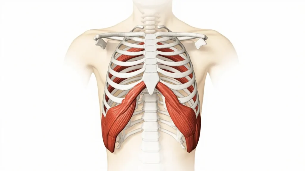 Les muscles intercostaux internes : anatomie, fonctions et pathologies : zone du corps concernée