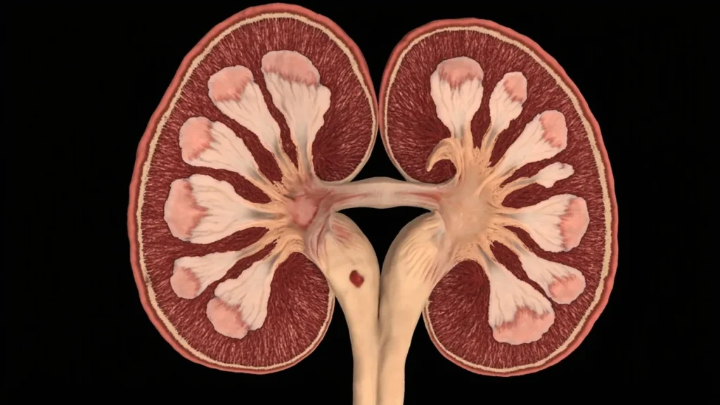 Pyélonéphrite chronique : causes, symptômes, diagnostic et prise en charge : zone du corps concernée
